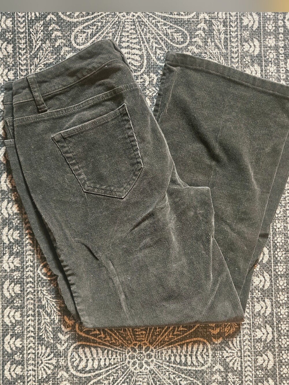 Corduroy Pants Dark Gray Petite